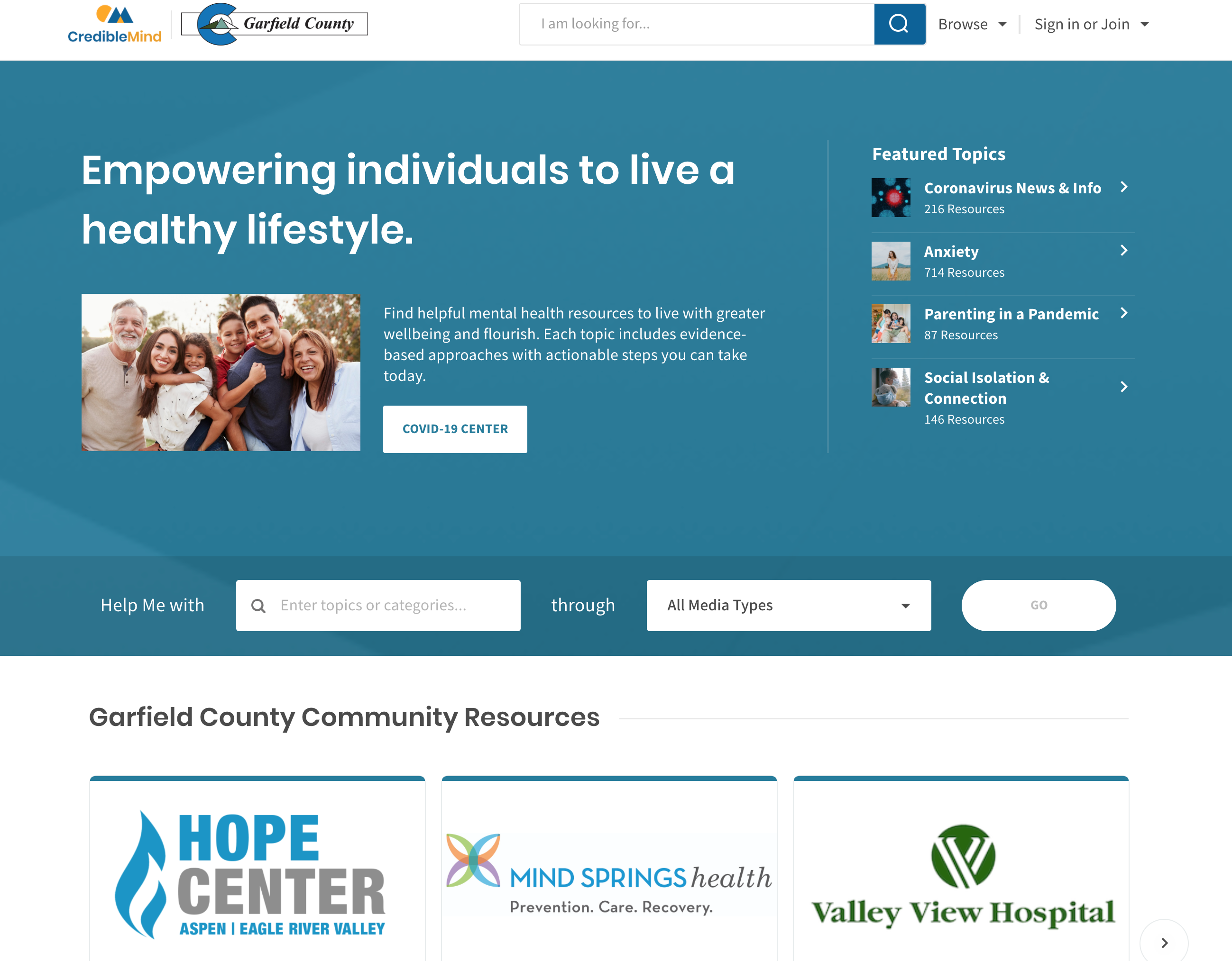 Garfield County Announces ‘One Stop Shop’ Online Mental Health Resource